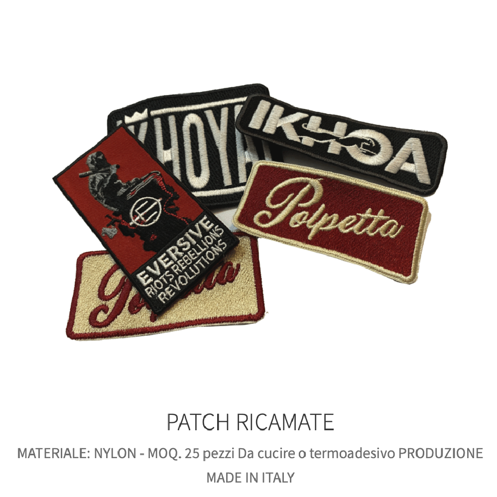 Patch ricamate personalizzate